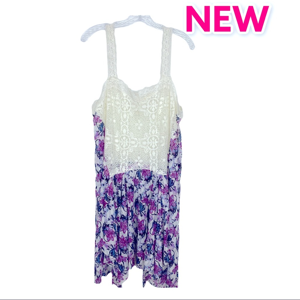 NWT Free People Intimately Floral Lace dress Sz L